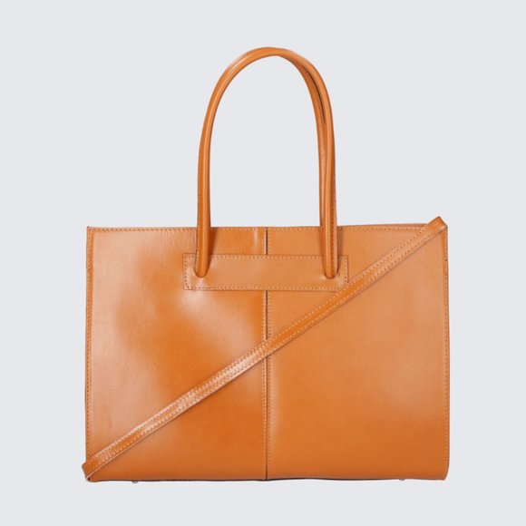 Italian Artisan Womens Luxury Tote Handbag In Genuine Cowhide Leather Made In It - Picture 6 of 16